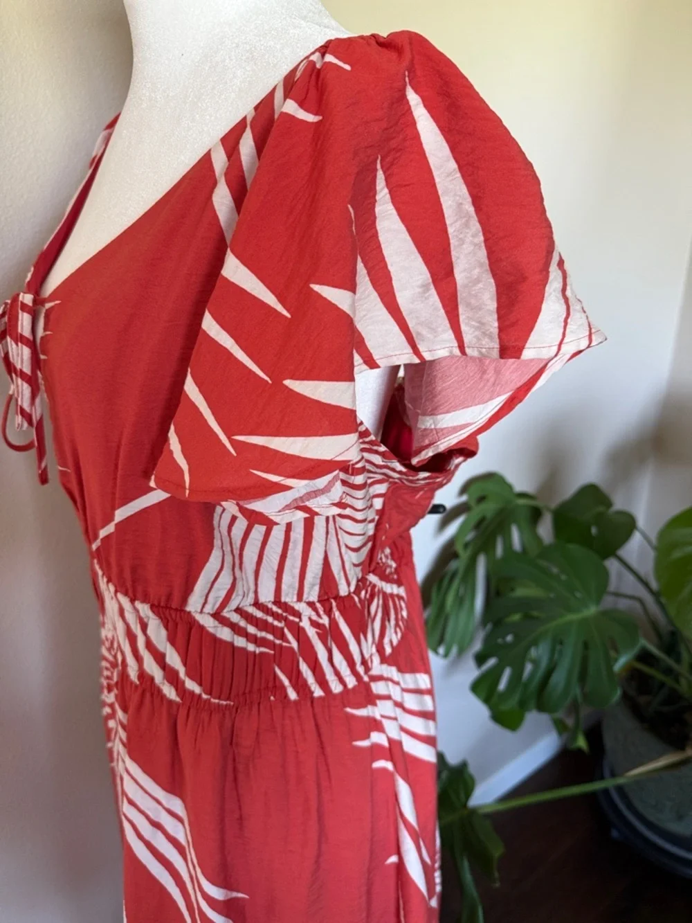Nine West Coral Tropical Print Maxi Dress, XXL - Picture 5 of 14
